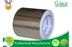China One Side High Temperature Aluminum Foil Tape With Silicone Coated Glassine Release Paper supplier