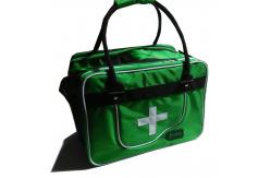 China Green Medical First Aid Bag tote bag-medical traveling bag-camping medical luggage-baggage supplier