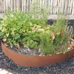 1.6mm Core Edge Flexible Steel Lawn Edging Corten SGS Garden Metal Ornaments for sale