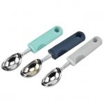 Stainless Steel Bulk Kitchen Supplies Ice Cream Scoop 25mm With Non Slip Handle for sale