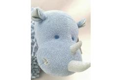 China Custom Soft Stuffed Emulation Animal Cute Blue Hippopotamus Plush Toys For Child supplier