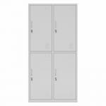 2 Tier 4 Doors Dormitory Metal Clothes Storage Locker for changing room for sale