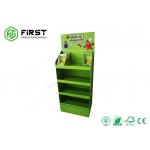 Multi - Tiers Recyclable Cardboard Floor Standing Display With Full Color Printing for sale
