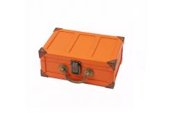China MDF PU Leather Box Flocking perfume Suitcase Gift Box Handmade supplier