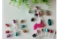 China Hexagonal Single Pill Container 13mm 2ml Clear Empty Capsules supplier