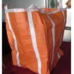 Two Ton Loading Orange Big Bag FIBC With Four Loops 10'' High / Fully Belted for sale