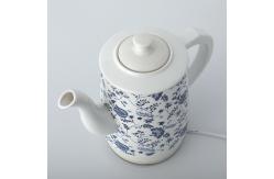 China 1.6L Auto Shut Off White Electric Ceramic Kettle Gooseneck Spout supplier