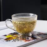 Rotating Glass Tea Coffee Mugs Crystal Whisky Wine Cup Tumblers 10oz for sale