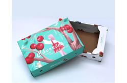 China Ecofriendly Vegetable Fruit Cardboard Boxes CMYK / Pantone Color supplier