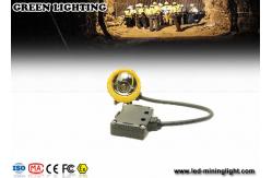 China 376G Yellow Water Proof Underground Led Miners Cap Lamp With 8000lux Strong Brightness supplier
