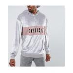 Custom Logo Soft Oversized Drop Shoulder Hoodie ,  Plus Size Velour Hoodie For Men for sale
