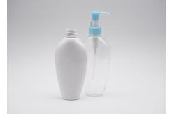 China 200ml White And Transparent Plastic Spray Lotion Bottle With Blue Pump supplier
