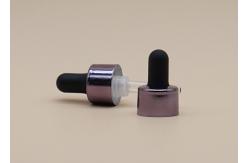 China Elegant Purple Closure Glass Oil Dropper Plastic Insert Not Easily Broken supplier