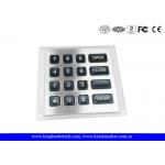 4x4 Matrix water resistant Backlit Metal Keypad with 11Pin Connector for sale