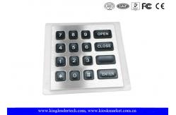 China 4x4 Matrix water resistant Backlit Metal Keypad with 11Pin Connector supplier