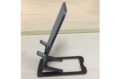 China Custom CNC Lathe Machining Metal Laptop Stand Aluminum Cell Phone Stand 3.0mm supplier