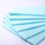 super absorbent 4ply 30*30Cm 50G Blue Adult Bib for sale
