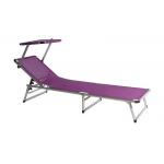 Customized Beach Foldable Sun Lounger With Aluminum Tube Material for sale