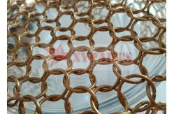 China Stainless Steel Architectural Ring Mesh Curtain For Partitioning supplier