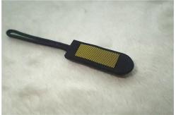 China Fancy Environmental Silicone Rubber Zipper Puller For PVC Bag Non Toxic supplier