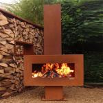Backyard Decor Weathering 600mm Steel Fire Pit  Easy To Assemble