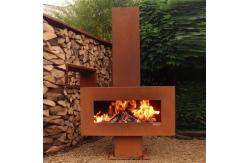 China Backyard Decor Weathering 600mm Steel Fire Pit  Easy To Assemble supplier