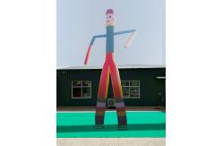 China Size 5m Custom Inflatable Tube Man With Blower For Promotion supplier