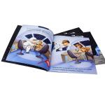 hardcover Text Book Printing Services Folded Leaflet Kids Book Printing 21x21cm