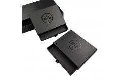 China Environmental Protection Matt Lamination Cardboard Hard Black Gift Box for Photo Frame supplier