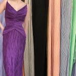 Pure Color Double Gauze Moss Crepe Fabric 60 Polyester Crinkle Fabric Plain for sale
