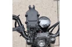 China Removable Motorcycle Phone Holder Universal 360 Degree Adjustable Silicone Mobile Mount supplier
