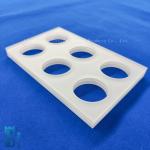 Customized High Precision Square Quartz Plate Frosted Glass Punch Sheet for sale