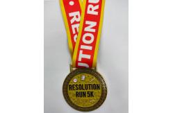 China Horoscopes Custom Sports Medals , Die Casting Constellation Triathlon Medal Hanger supplier
