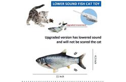 China Plush Grass Carp Catnip Imitation Fish Teaser Toy For Pet Cat supplier