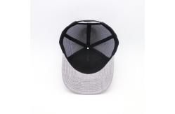 China Plastic Snapback Trucker Cap Pre-curved Visor Richardson Style supplier