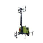 Easy To Operate 9 Meters High Mast Diesel Generator Light Trailer For Warehouse Monitoring for sale