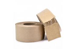 China Reinforced Kraft Paper Sealing Tape Water Activated Custom Printed Kraft Tape supplier