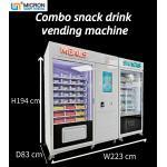 Snack Combo Smart Vending Machine With Telemetry Touch Screen for sale