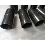 5.394 inch  1.7mm thick convex outer 3K twill inner 3K twill carbon fibre tubing  CF Tube for  air intake systems for sale