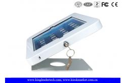 China Universal Anti Theft Countertop Tablet Kiosk Stand With Key Locking And Screws Mounting supplier