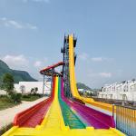 Joyful Rainbow Water Slide Multi Slide Fiberglass Waterslides for sale