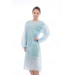 Odorless Waterproof Disposable Nonwoven Isolation Gown With Ealstic Cuffs for sale