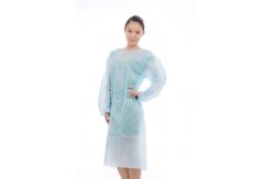 China Polypropylene SMS Disposable Isolation Gown With Long Sleeves supplier