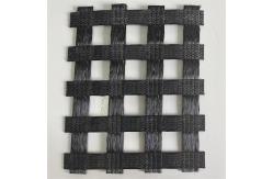China Biaxial PES Woven Coated Polyester Geogrid For Railway Foundation Reinforcement supplier