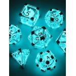 Fun RPG DND Dice Set Transparent Led Luminous Dice Dungeons and Dragons for sale