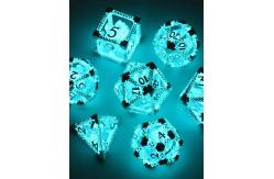 China Fun RPG DND Dice Set Transparent Led Luminous Dice Dungeons and Dragons supplier