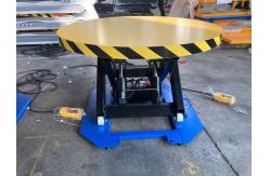 China Stationary Lift Table With Carousel Turntable / Rotating Lift Table 2200lbs Capacity supplier