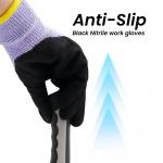 Logo Custom A6 Cut Resistant Gloves With Sandy Nitrile Coating / Touchscreen Compatibility for sale