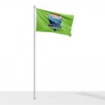 Latest Flag 3x5Ft Double Sided High Quality Fabric 2 Grommets Best Logo Designer Custom Flag With Logo Custom Print for sale