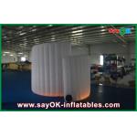 Photo Booth Backdrop Commerical Led Inflatable Photo Booth , Foldable Spiral Inflatable Photobooth